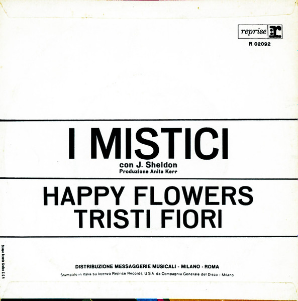 I Mistici - Happy Flowers / Tristi Fiori | Reprise Records (R 02092) - 2 I Mistici - Happy Flowers / Tristi Fiori | Reprise Records (R 02092) - 2
