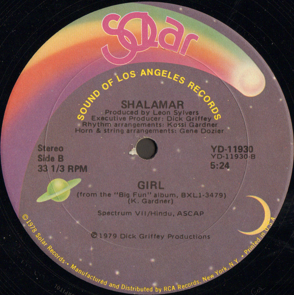Shalamar - Right In The Socket | Solar (YD-11930) - 2