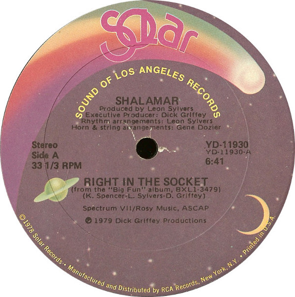 Shalamar - Right In The Socket | Solar (YD-11930) - main