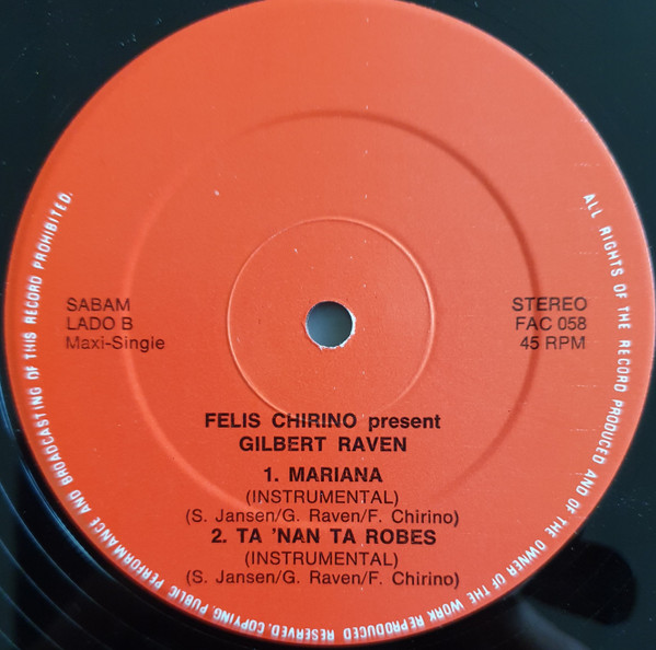 Gilbert Raven - Mariana | FAC Records (FAC 058) - 4 Gilbert Raven - Mariana | FAC Records (FAC 058) - 4