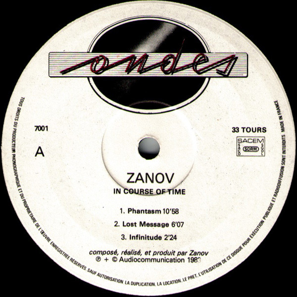 Zanov - In Course Of Time | Ondes (J. 7001) - 2