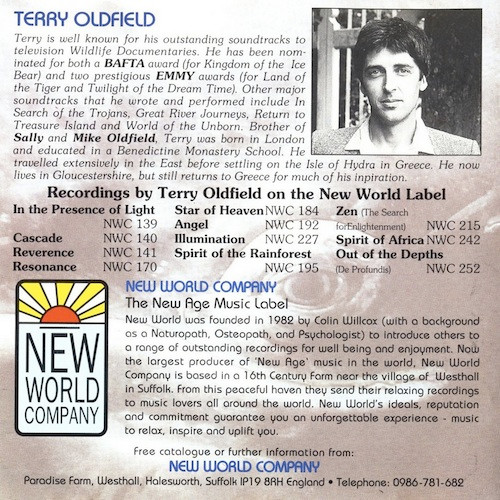 Terry Oldfield - Out Of The Depths (De Profundis) | New World Company (NWCD 252) - 2