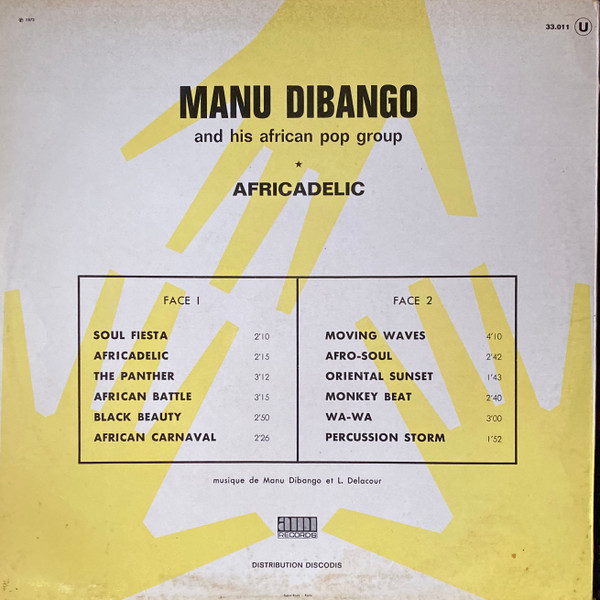 Manu Dibango - Africadelic | AMI Records (33.011) - 2