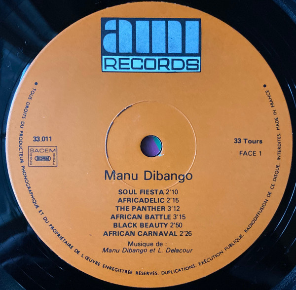 Manu Dibango - Africadelic | AMI Records (33.011) - 3
