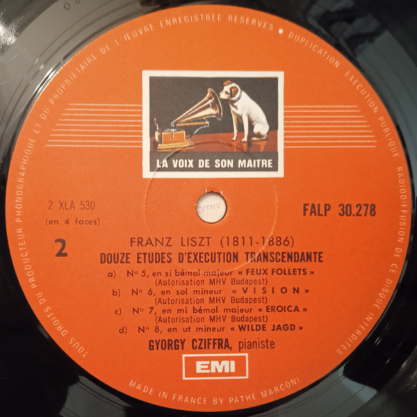 Franz Liszt / Gyorgy Cziffra - Etudes Transcendantes - Etudes 1 A 8 | La Voix De Son Maître (30 278) - 4