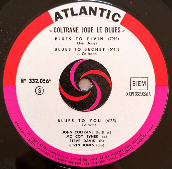 John Coltrane - Coltrane Joue Le Blues | Atlantic (332056) - 3 John Coltrane - Coltrane Joue Le Blues | Atlantic (332056) - 3