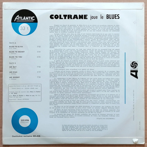 John Coltrane - Coltrane Joue Le Blues | Atlantic (332056) - 2 John Coltrane - Coltrane Joue Le Blues | Atlantic (332056) - 2