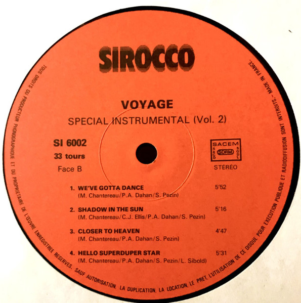 Voyage - Special Instrumental (Volume 2) | Sirocco (SI 6002) - 4 Voyage - Special Instrumental (Volume 2) | Sirocco (SI 6002) - 4