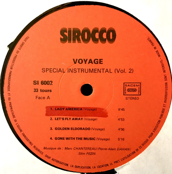 Voyage - Special Instrumental (Volume 2) | Sirocco (SI 6002) - 3 Voyage - Special Instrumental (Volume 2) | Sirocco (SI 6002) - 3