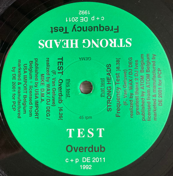 Test / Strong Heads - The Antwerp Anthems | Dance Ecstasy 2001 (DE 2011) - 4 Test / Strong Heads - The Antwerp Anthems | Dance Ecstasy 2001 (DE 2011) - 4