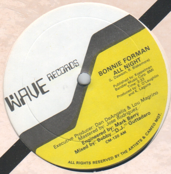 Bonnie Forman - All Night | Wave (CM-120)