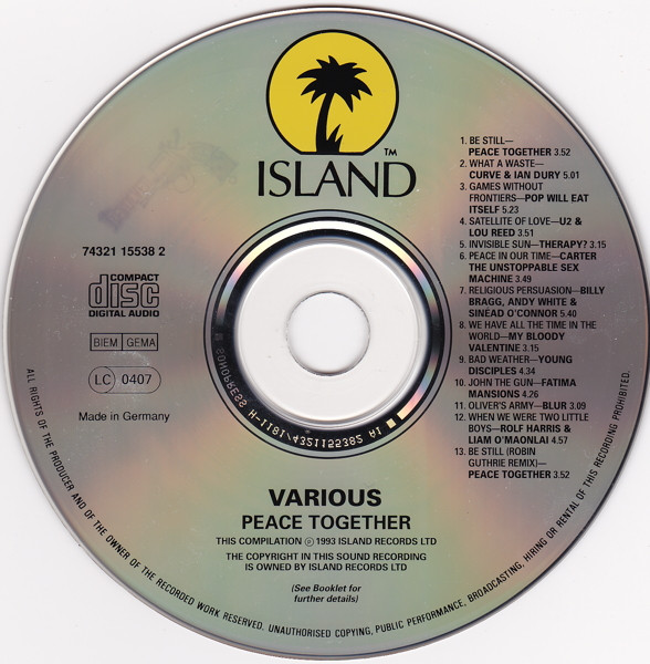Various - Peace Together | Island Records (74321 15538 2) - 3