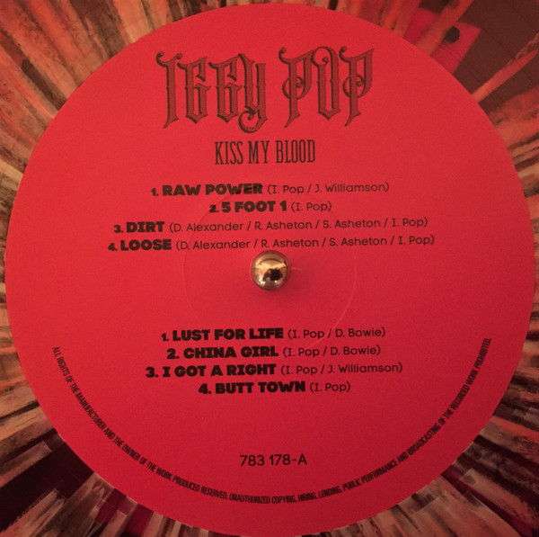 Iggy Pop - Kiss My Blood - Live At The Olympia - Paris France - 1991 | Culture Factory USA, Inc. (783 178) - 3 Iggy Pop - Kiss My Blood - Live At The Olympia - Paris France - 1991 | Culture Factory USA, Inc. (783 178) - 3