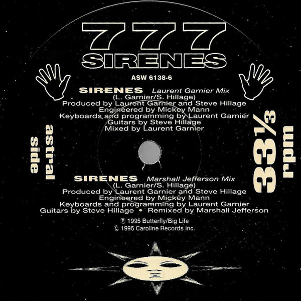 777 - Sirenes | Astralwerks (ASW 6138-6) - 3 777 - Sirenes | Astralwerks (ASW 6138-6) - 3