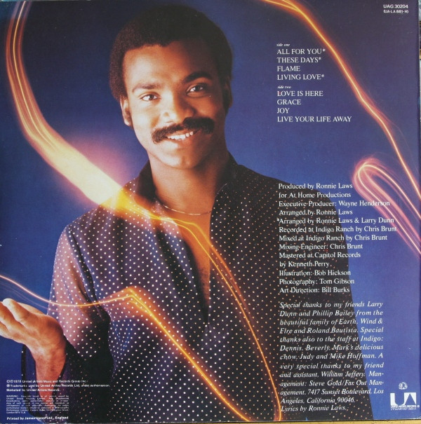 Ronnie Laws - Flame | United Artists Records (UAG 30204) - 2 Ronnie Laws - Flame | United Artists Records (UAG 30204) - 2