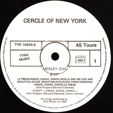 Cercle Of New York - Medley Chic | Tyna Music (TYN 16509-6) - 3