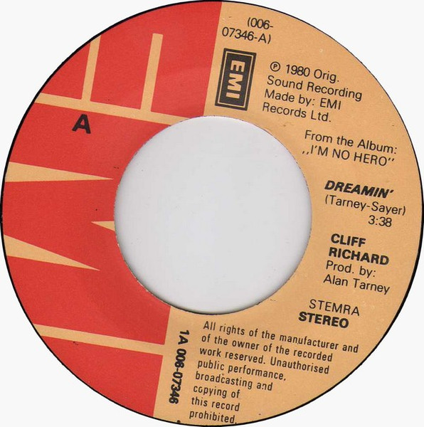 Cliff Richard - Dreamin' | EMI (1A 006-07346) - 4