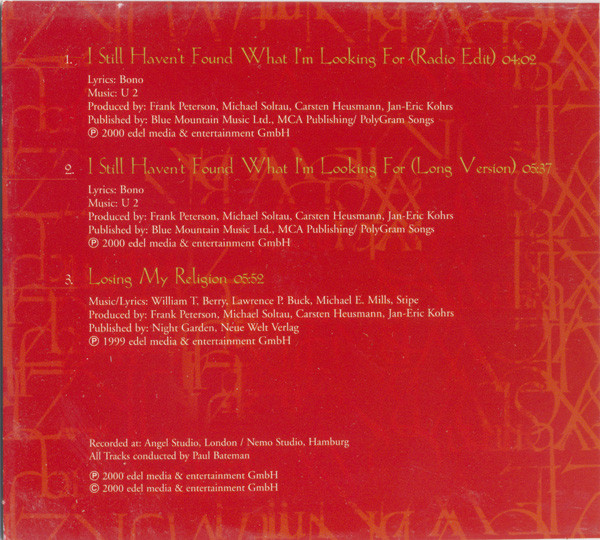 Gregorian - I Still Haven't Found What I'm Looking For | Edel Records (0111825ERE) - 3