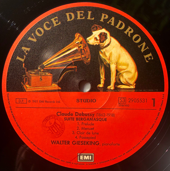 Walter Gieseking , Claude Debussy - Suite Bergamasque / Children's Corner | La Voce Del Padrone (2905531) - 3