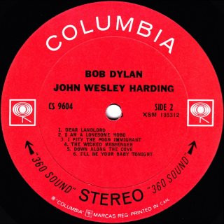 Bob Dylan - John Wesley Harding | Columbia (CS 9604) - 4