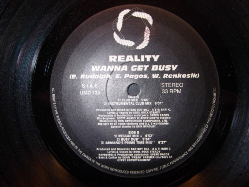 Reality - Wanna Get Busy | Underground Music Department (UMD) (UMD 133)