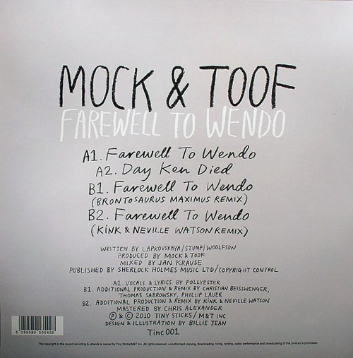 Mock & Toof - Farewell To Wendo | Tiny Sticks/M&T Inc (TINC001) - 2 Mock & Toof - Farewell To Wendo | Tiny Sticks/M&T Inc (TINC001) - 2