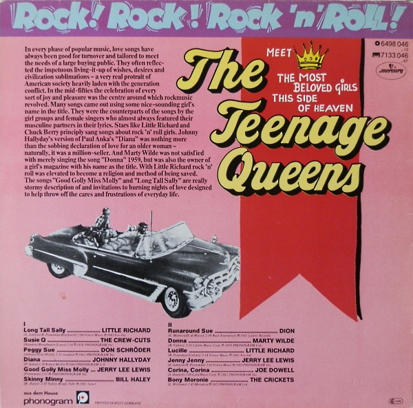 Various - The Teenage Queens | Mercury (6498 046) - 2 Various - The Teenage Queens | Mercury (6498 046) - 2