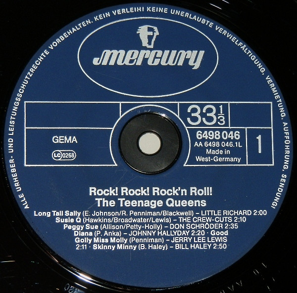 Various - The Teenage Queens | Mercury (6498 046) - 3 Various - The Teenage Queens | Mercury (6498 046) - 3