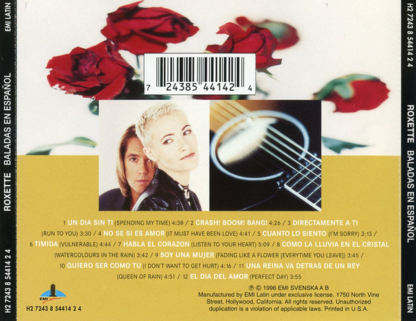 Roxette - Baladas En Español | EMI Latin (H2 7243 8 544142 4) - 3