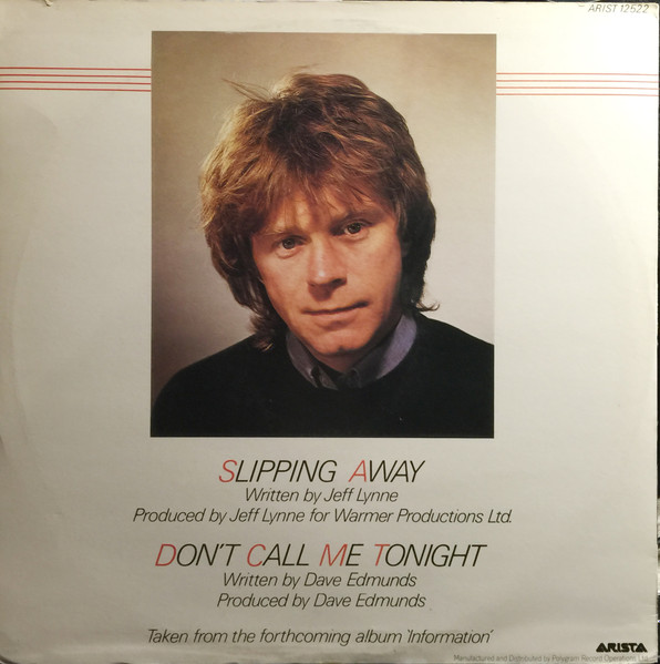 Dave Edmunds - Slipping Away | Arista (ARIST 12522) - 2