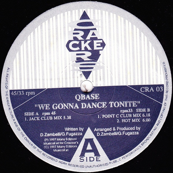 Qbase - We Gonna Dance Tonite | Crackers (CRA 03) - main