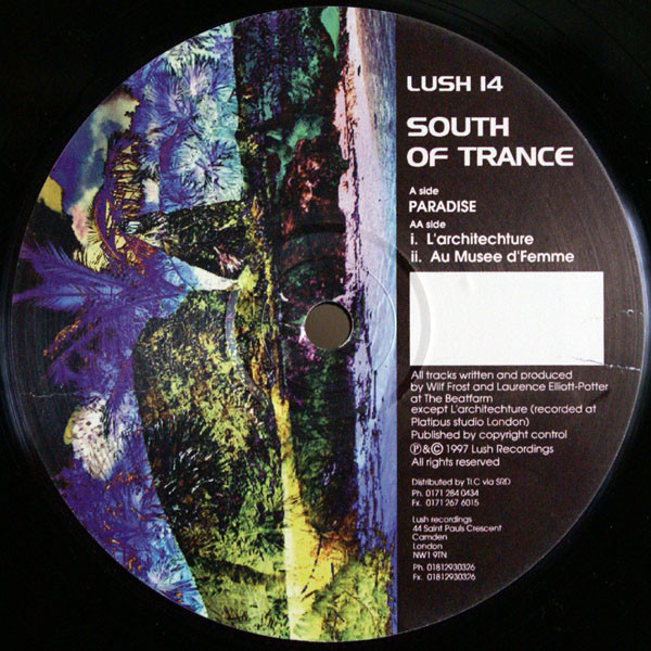 South Of Trance - Paradise | Lush Recordings (LUSH 14) - main