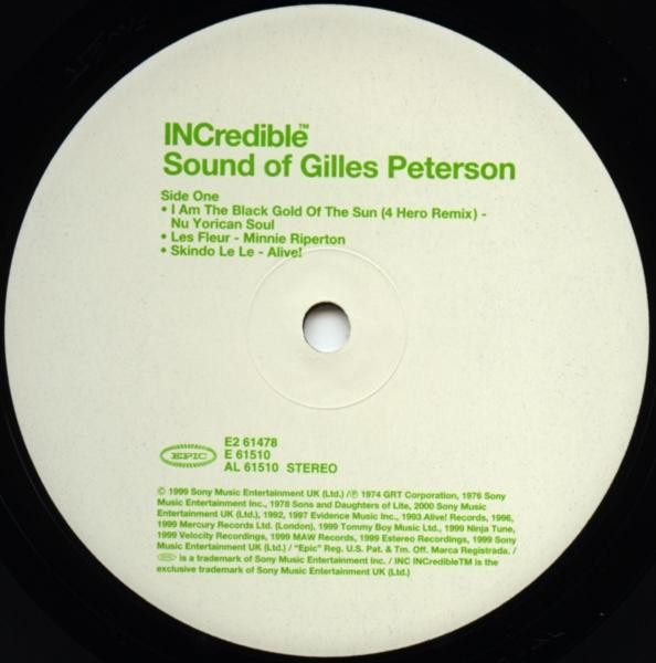 Gilles Peterson - INCredible Sound Of Gilles Peterson | Epic (E2 61478) - 3