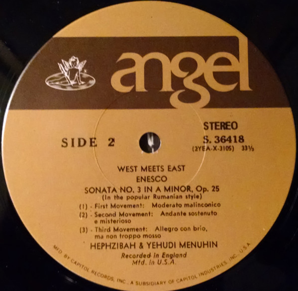 Yehudi Menuhin & Ravi Shankar - West Meets East [Vinyl] | Angel Records (36418) - 4