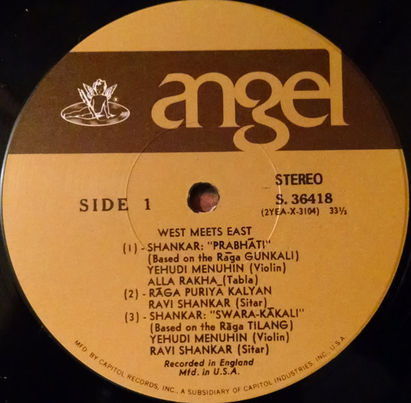 Yehudi Menuhin & Ravi Shankar - West Meets East [Vinyl] | Angel Records (36418) - 3