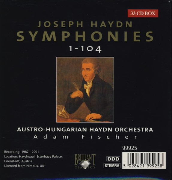 Joseph Haydn , Austro-Hungarian Haydn Orchestra , Adam Fischer - Symphonies (Complete) | Brilliant Classics (99925) - main Joseph Haydn , Austro-Hungarian Haydn Orchestra , Adam Fischer - Symphonies (Complete) | Brilliant Classics (99925) - main