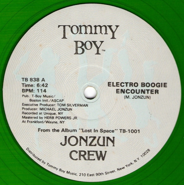The Jonzun Crew - Electro Boogie Encounter / Pack Jam (Remix) | Tommy Boy (TB 838)