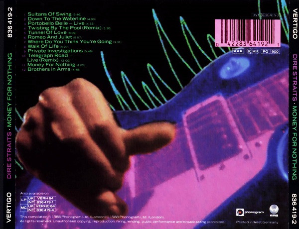 Dire Straits - Money For Nothing | Vertigo (836 419-2)