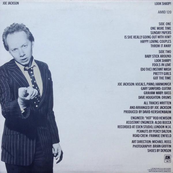 Joe Jackson - Look Sharp! | A&M Records (AMID 120) - 3
