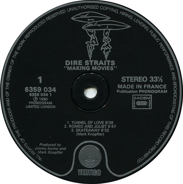 Dire Straits - Making Movies | Vertigo (6359 034) - 3