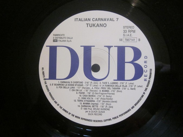 Tukano - Italian Carnaval 7 | Dub Record (58 7957141) - 3 Tukano - Italian Carnaval 7 | Dub Record (58 7957141) - 3