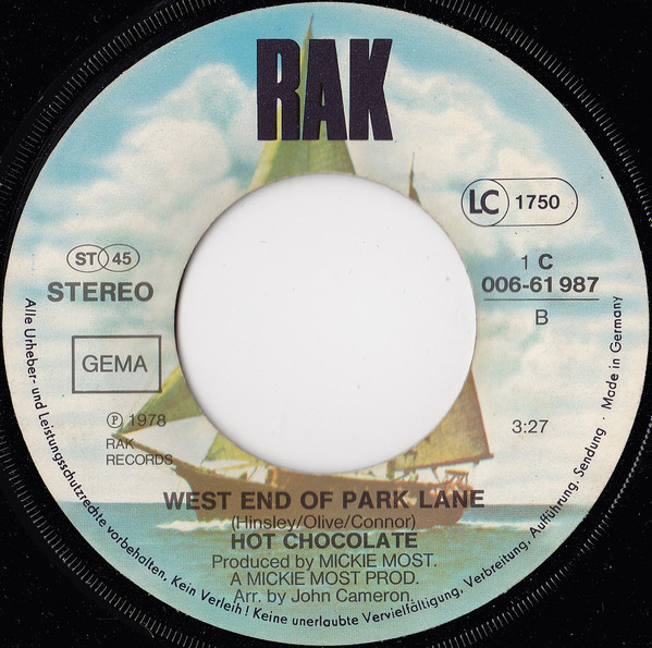 Hot Chocolate - I'll Put You Together Again | RAK (1C 006-61 987) - 4