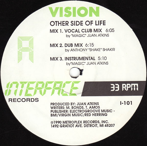 Visions - Other Side Of Life / Touch Me | Interface Records (I-101)