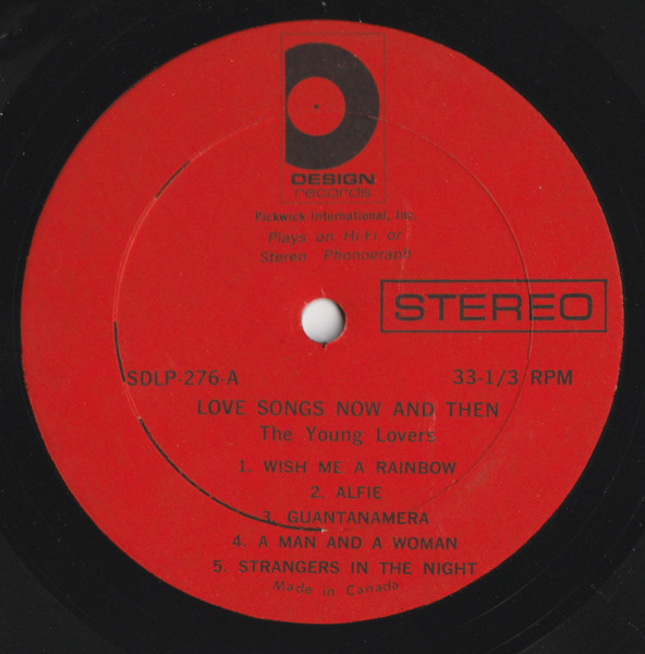 The Young Lovers - Now - The Love Songs of Today / Then - The Love Songs of Yesterday | Design Records (DLP-276) - 3 The Young Lovers - Now - The Love Songs of Today / Then - The Love Songs of Yesterday | Design Records (DLP-276) - 3