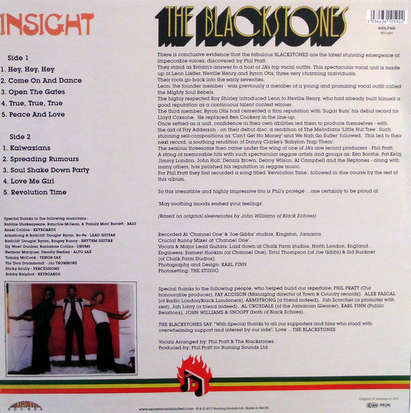 The Blackstones - Insight | Burning Sounds (BSRLP968) - 2 The Blackstones - Insight | Burning Sounds (BSRLP968) - 2