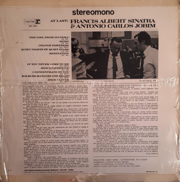 Frank Sinatra & Antonio Carlos Jobim - Francis Albert Sinatra & Antonio Carlos Jobim | Reprise Records (SRI 1022) - 2