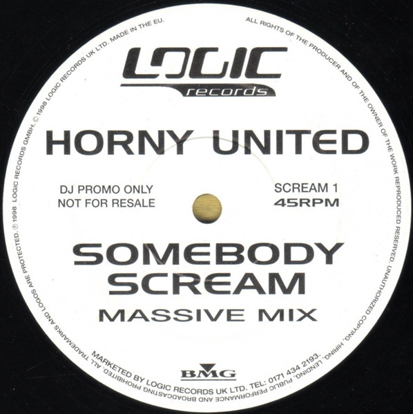 Horny United - Somebody Scream | Logic Records (SCREAM 1) - 2 Horny United - Somebody Scream | Logic Records (SCREAM 1) - 2