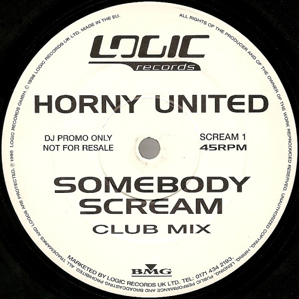 Horny United - Somebody Scream | Logic Records (SCREAM 1) - main Horny United - Somebody Scream | Logic Records (SCREAM 1) - main