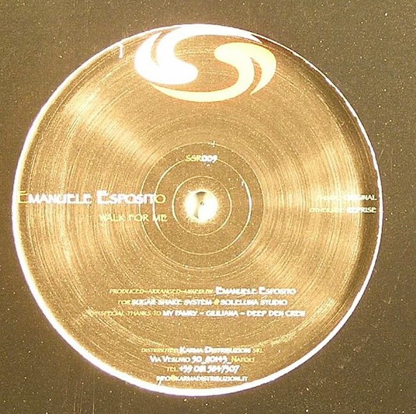 Emanuele Esposito - Walk For Me | SugarShake (SSR009) - main Emanuele Esposito - Walk For Me | SugarShake (SSR009) - main