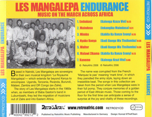 Orchestra Les Mangelepa - Endurance | RetroAfric (RETRO21CD) - 2 Orchestra Les Mangelepa - Endurance | RetroAfric (RETRO21CD) - 2